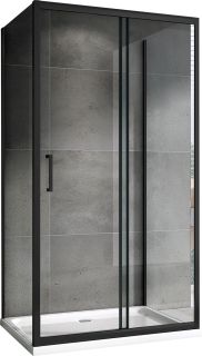 Душевой уголок ABBER Schwarzer Diamant 130x70см чёрный AG30130B-S70B-S70B